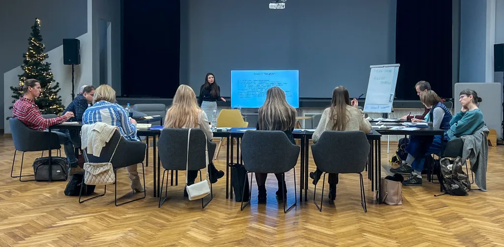 uczestnicy kursu dofinansowanego w Łodzi